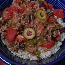 Quinoa Beef Picadillo recipe