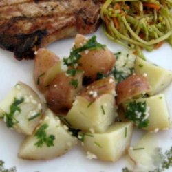 Baby red potatoes with garlic and parsley recipe