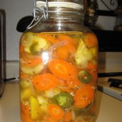 Mexican Style Hot Pickled Carrots recipe