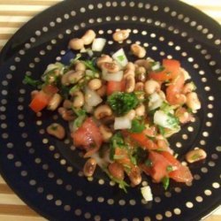 Lemony Black-Eyed Pea and Cilantro Salad recipe