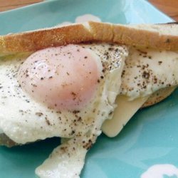 Toasted Sunny-Side up Egg and Cheese Sandwiches recipe