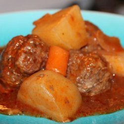 Burgundy Meatball Stew recipe
