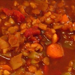 Barley and Lentil Soup recipe