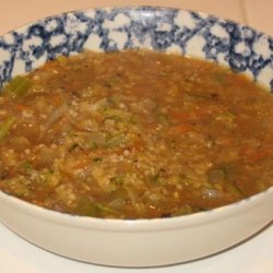 Red Lentil, Zucchini & Couscous Soup recipe