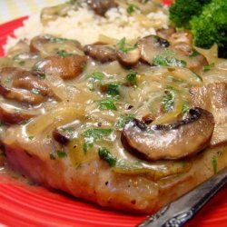 Pork Chops With Caramelized Onion-mushroom Sauce recipe