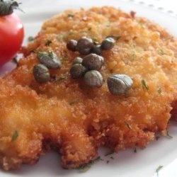 Panko-Coated Chicken Schnitzel With Capers and Lemon recipe