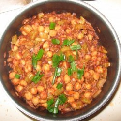 Gingery Chickpeas in Spicy Tomato Sauce recipe