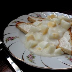 Creamed Eggs on Toast recipe