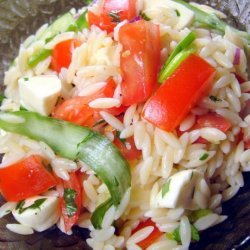 Chilled Orzo, Beaming Tomatoes, & Little Buster Zucchini recipe