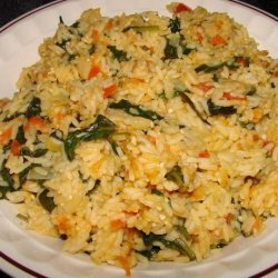 Buttered Spinach and Rice recipe