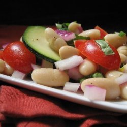White Bean Zucchini Basil Salad recipe
