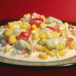 Creamy Corn or Pea Salad recipe