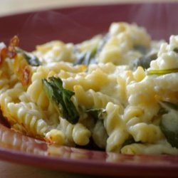 Light Macaroni and Cheese with Spinach recipe