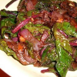 Beet Greens With Caramelized Onions recipe