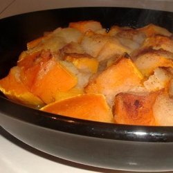 Baked Butternut Squash with Apples and Maple Syrup recipe