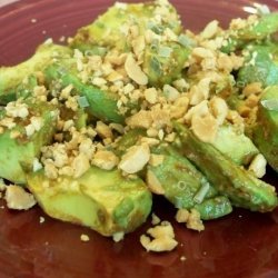 Avocado With Groundnut Dressing recipe