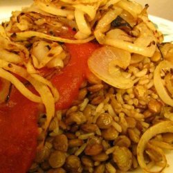Kusherie (Egyptian Rice and Lentils) recipe
