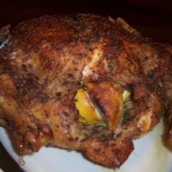 Salt-Rubbed Roast Chicken with Lemon & Thyme recipe