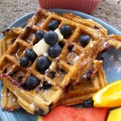 Blueberry Buttermilk Waffles recipe