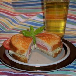 Crusty Grilled Ham and Cheese Sandwiches recipe