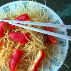 Asian Sesame Noodle Salad With Peanut Dressing (Vegetarian) recipe