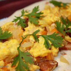 Chorizo, Egg and Cheese Wraps recipe