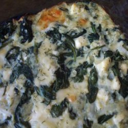Baked Spinach With Three Cheeses recipe