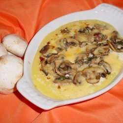 Broiled Polenta With Mushrooms and Cheese recipe