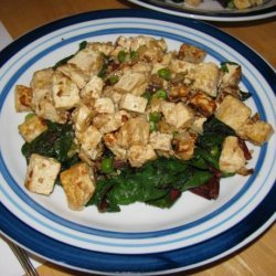 Tibetan Greens With Tofu (Tse Tofu) recipe