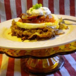 Breakfast Tex Mex Haystacks recipe