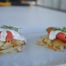 Dilly Smoked Salmon Potato Stacks #5FIX recipe
