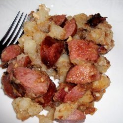 Fried Potatoes and Smoked Sausage recipe