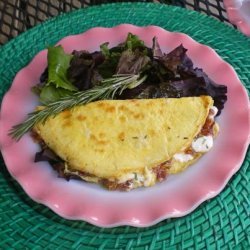 Caramelised Onion & Goats Cheese Omelette recipe