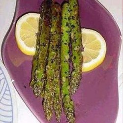 Black Sesame Asparagus recipe