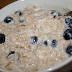 Blueberries & Cream Porridge recipe