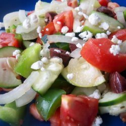 Albanian Tomato Cucumber Salad recipe