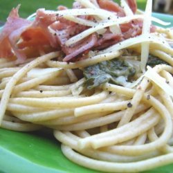 Pasta with Bacon and Spinach recipe
