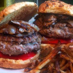 Whine and Cheese All the Thyme Burger recipe