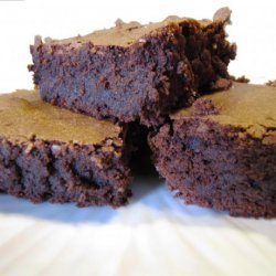 Intensely Deep Dark Chocolate Brownies recipe