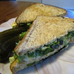 Egg Salad Club Sandwiches (Or Shrimp Salad Club) recipe
