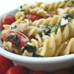 Penne With Spinach and Asiago Cheese recipe