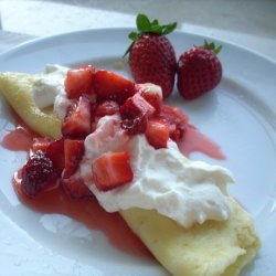 Strawberry and Cream Cheese Crepes recipe