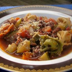 Warming Italian Sausage and Tortellini Soup recipe