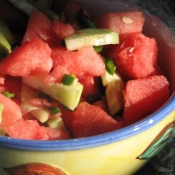 Watermelon and Cucumber Salad recipe