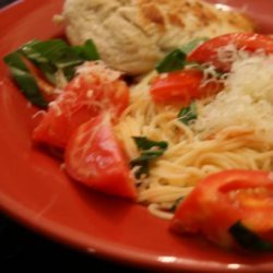Quick Tomato, Basil & Garlic Pasta Dinner recipe