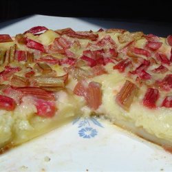 Rhubarb Custard Pie recipe