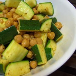 Moroccan Chickpea & Zucchini Salad (Africa) recipe
