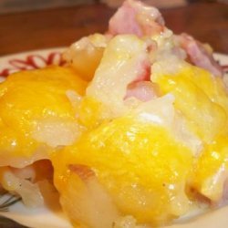Cheesy Scalloped Potatoes and Ham recipe
