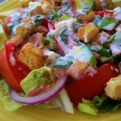 BLT Salad With Creamy Basil Dressing recipe