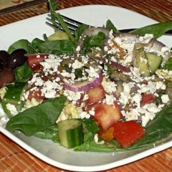 Kittencal's Greek Garden Salad With Greek-Style Dressing recipe